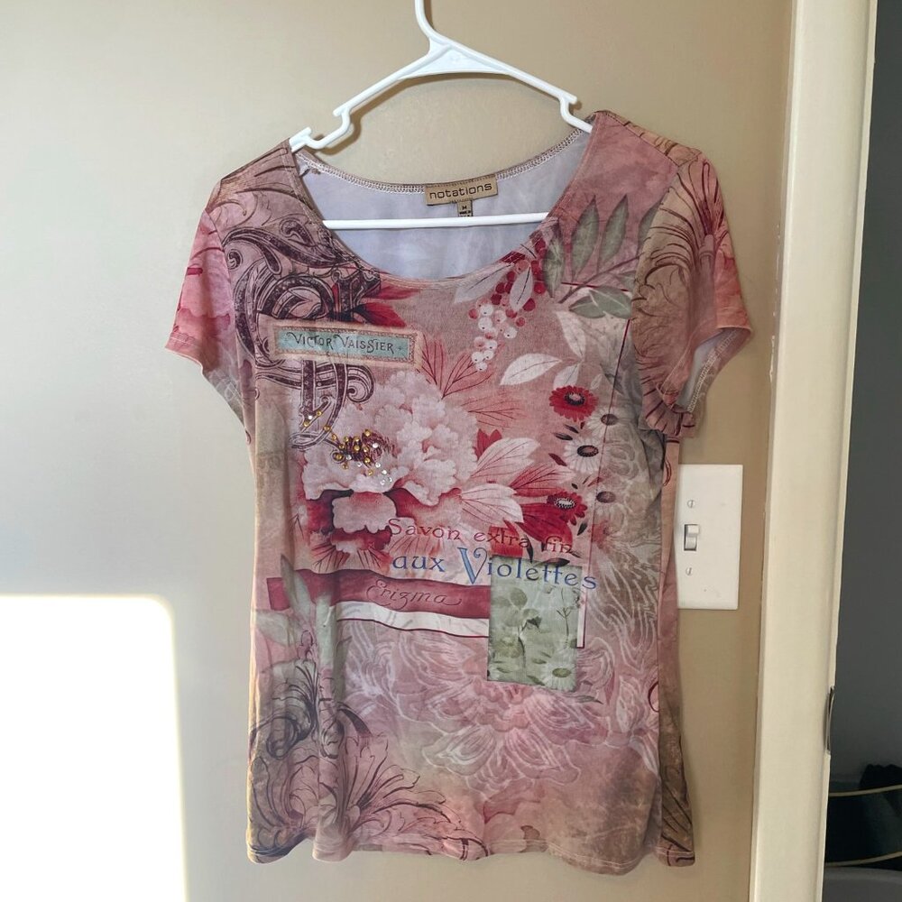 Notations, printed shirt
